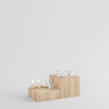 Cube Table Mana, in wood decor