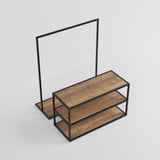 Display Table & Clothing Rail Como, in black