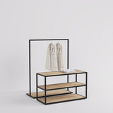 Display Table & Clothing Rail Como, in black