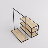 Display Table & Clothing Rail Como, in black