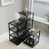 Display Table Fargo, glass shelves
