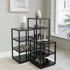Display Table Fargo, glass shelves