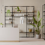 Shop Counter Matera, white and wood
