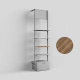 Shelf Board Ceres 19 mm, incl. white brackets