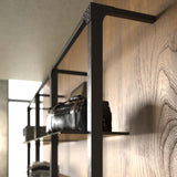 Shelving System Brooklyn - Style 3 with wooden shelves