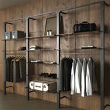 Shelving System Brooklyn - Style 3 with wooden shelves