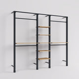 Shelving System Brooklyn - Style 3 with wooden shelves