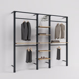 Shelving System Brooklyn - Style 3 with wooden shelves