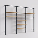 Shelving System Brooklyn - Style 4 with wooden shelves