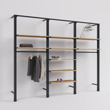 Shelving System Brooklyn - Style 4 with wooden shelves