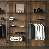 Shelving System Brooklyn - Style 3 with wooden shelves