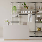 Shop Counter Matera, white and wood