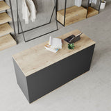 Shop Counter Java, anthracite and wood