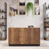 Shop Counter Matera, wood and anthracite