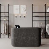 Shop Counter Coco, Oval, decor of choice