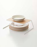 Dish Riser - Small - Steel + Wood
