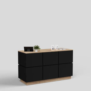 Shop Counter Tokyo, anthracite and wood | Professional B2B Display Solution