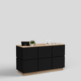 Shop Counter Tokyo, anthracite and wood