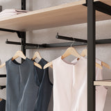 Back Bar Addison, for Shelving System, black