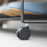 Two-Tier Rolling Shoe Rack (" H)  - Steel