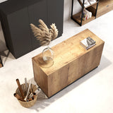 Shop Counter Matera, wood and anthracite